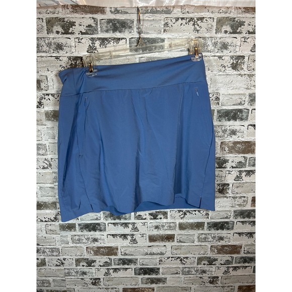 Athleta Pants - Athleta Soho Skort Womens 12 Blue Activewear Golf Tennis Skirt Zip Pockets